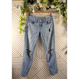Rag & Bone Women's Boyfriend Relaxed Distressed Jeans In Moss Size 26 READ
